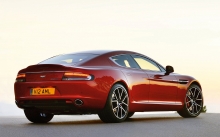 Aston Martin Rapide S, Астон Мартин Рапид, красный, асфальте, небо